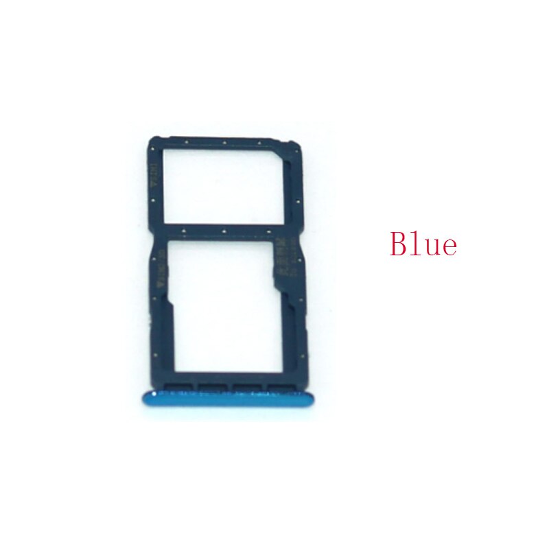 Voor Huawei P30 Lite Sim Card Holder Slot Tray Vervanging Adapters Sim Card Slot Sd-kaart Lade Houder Voor Huawei nova 4e: Blue