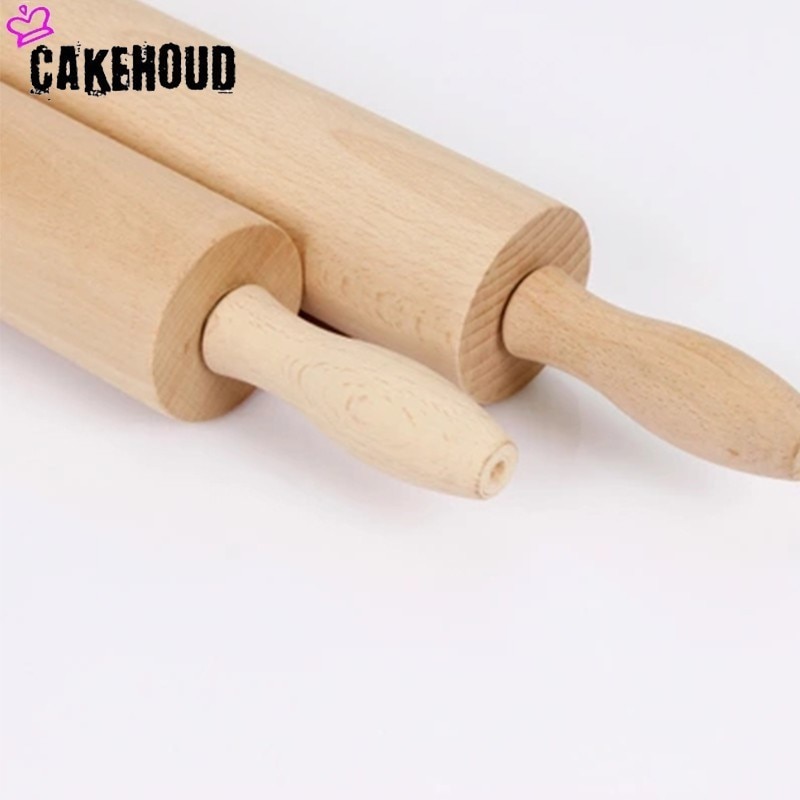 Cakehoud kök matlagningsverktyg klassiska träkavel baka kakor pizzanudlar barn mini bakrulle