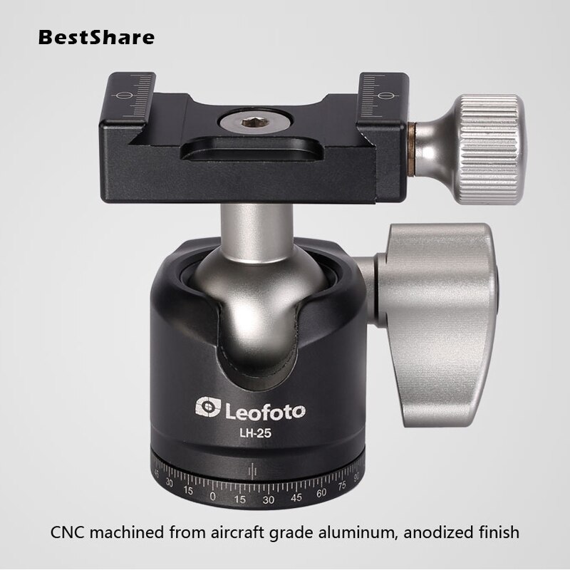 Camera Tripod Aluminum Alloy Ball Head Panoramic with Arca-swiss quick release palte as RRS