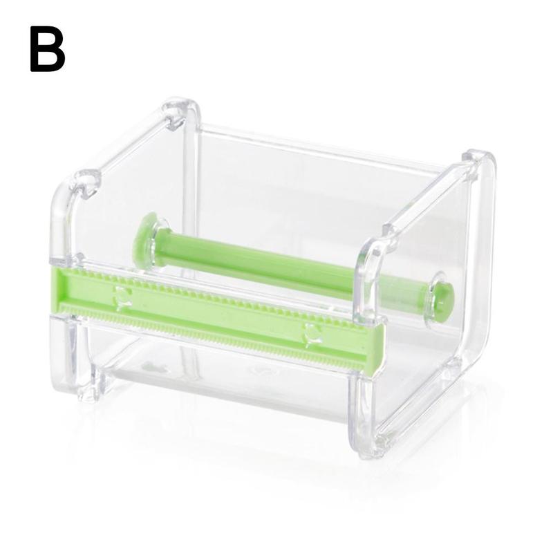 Mini Tape Dispenser, Small Tape Cutter, Washi Tape Cutter, Office Stationery, Transparent Tape Holder, Tape Dispenser: B