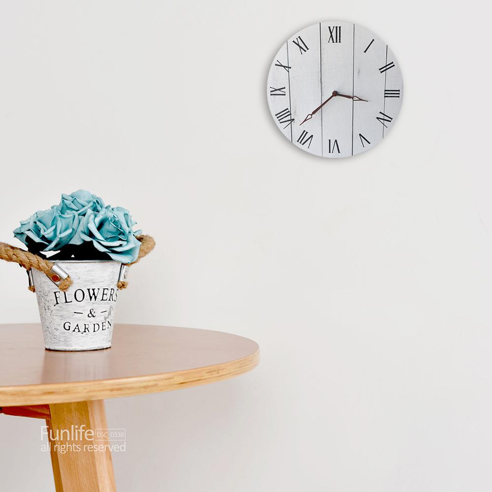 Minimalist stripes Modern Wall Clock Vintage Wood Needle Horloges Living Room Office Decoration Home Decor Nordic Watch