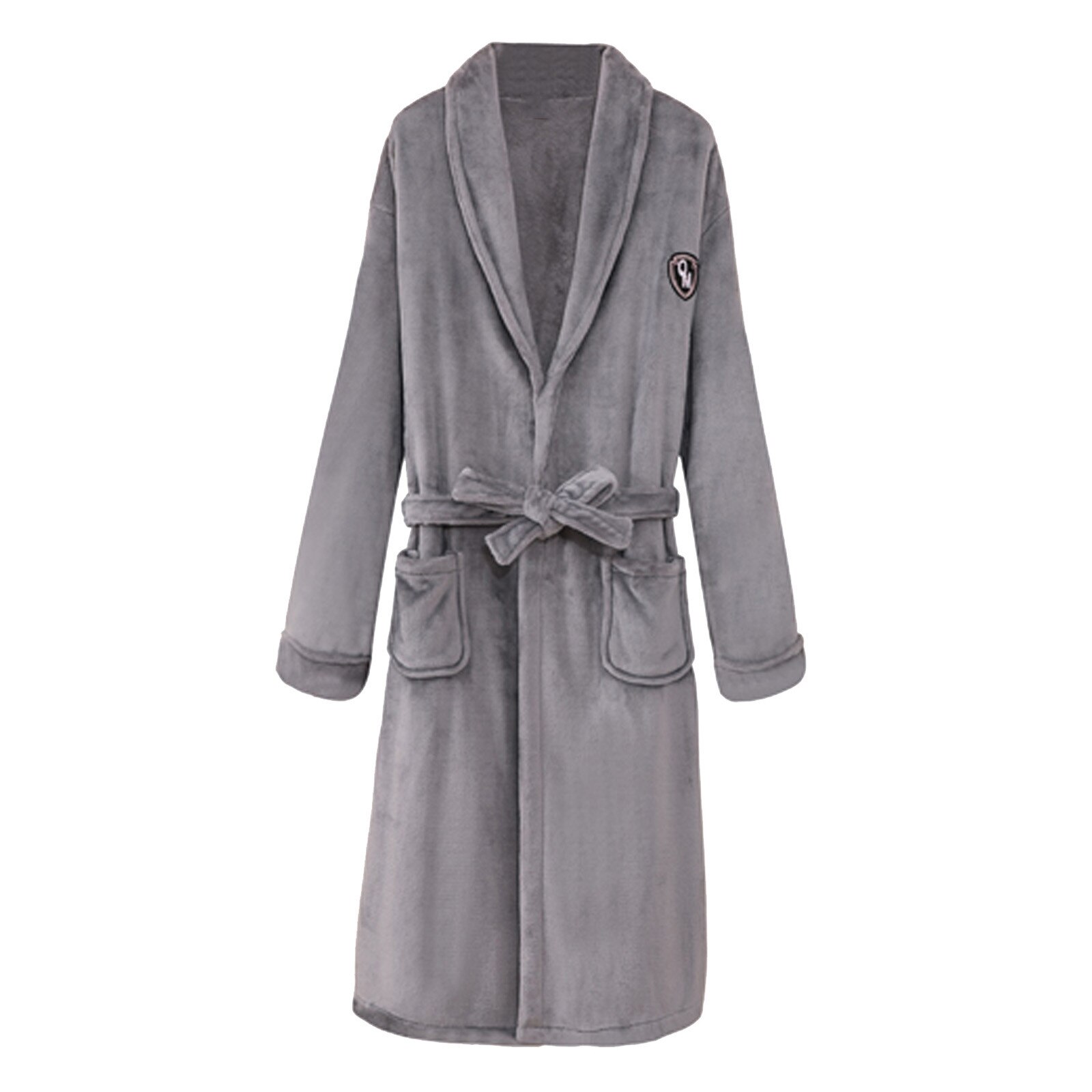 Winter Gewaden Voor Vrouwen Mannen Verlengd Coralline Badjas Lange Mouwen Gewaad Flanellen Kimono Badjas Badjassen Nachtkleding