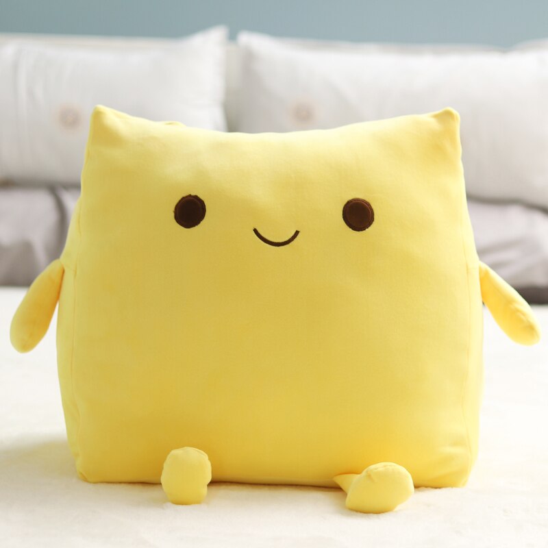 Super mignon fromage farci oreiller doux Kawaii pain grillé en peluche jouet Simulation nourriture poupée sommeil oreiller coussin enfants: 40cm light yellow