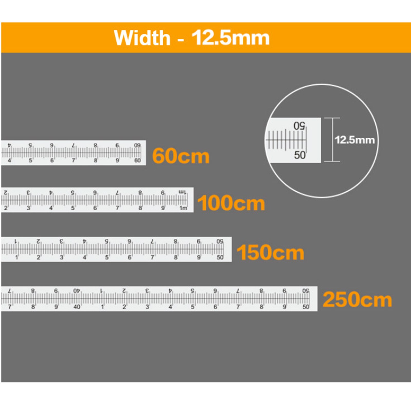 150cm Ruler Stainless Steel Self Tape Measure Miter Track Measure Miter Saw Scale for T-track Router Table Woodworking Tools