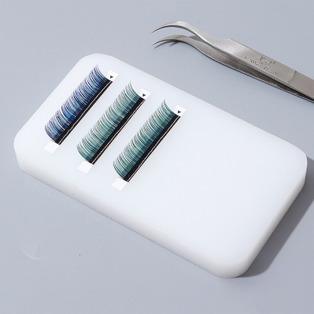 Eyelash Extensions Soft Plastic Pad, Lash Tray Plate Glue Holder 2-in-1 Tool