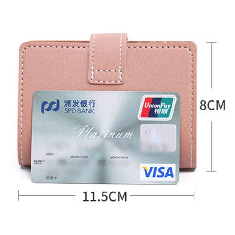 Kvinders s 26 kort slank pu læder id kreditkort indehaver pasjeshouder porte carte