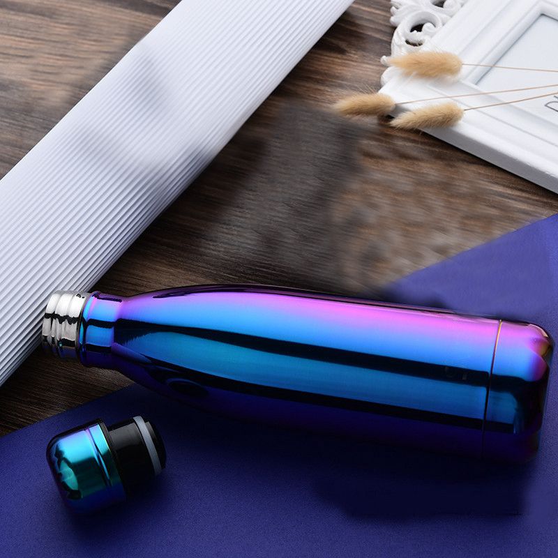 500 ml thermos vacuum flask Expansion bottle of water bottle coffee cup sports kettle vacuum flask electroplating bottle