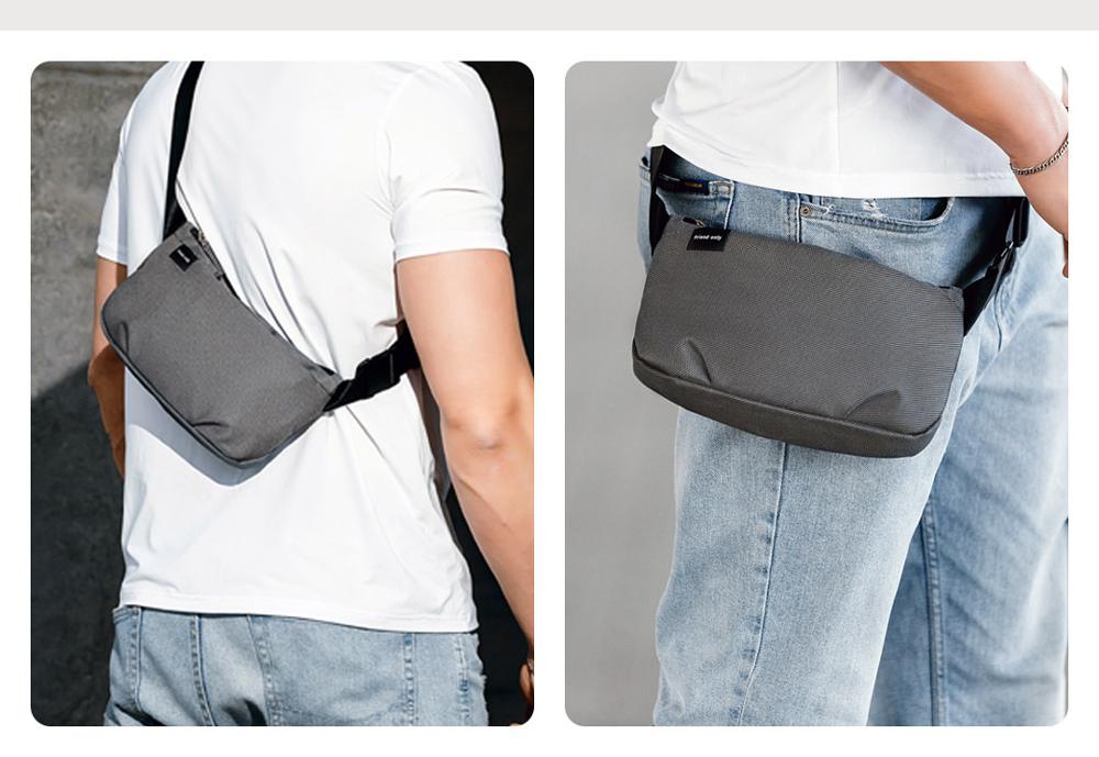 Xiaomi sports outdoor draagbare casual heuptas lichte schoudertassen straatwinkel borsttas tassen