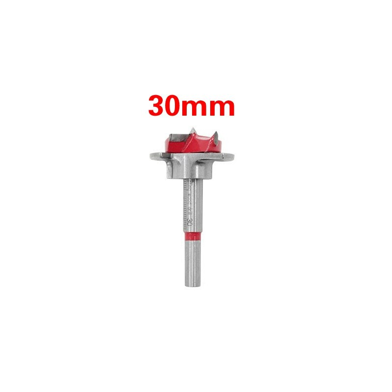15-35mm Adjustable Carbide Drill Bits Hinge Hole Opener Boring Bit Tipped Drilling Tool Woodworking Positioning Hole Saw Kit: 30mm