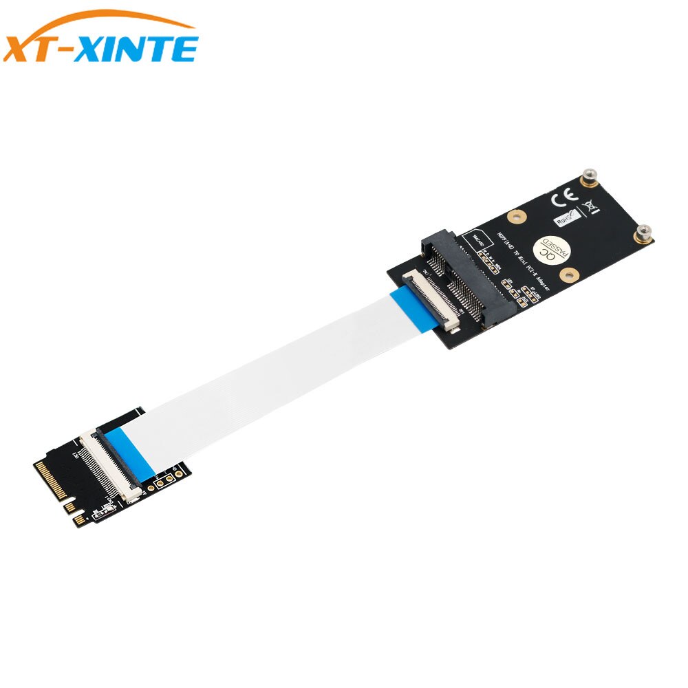 Adaptateur WiFi sans fil M.2 pour clé NGFF A/E/A + E vers Mini PCI-E, câble FPC, pour carte réseau Mini PCI-E pleine grandeur