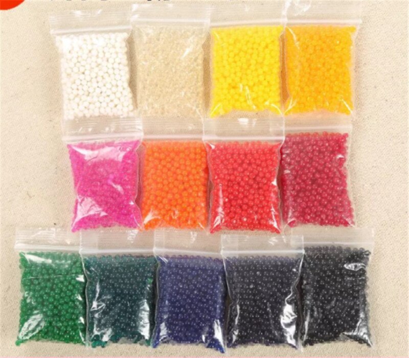 Bolas de gelatina mágicas para cultivo de barro, cuentas de agua de hidrogel en forma de perla para decoración del hogar y boda, 1000 unids/lote