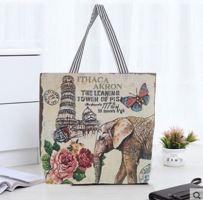 Eenvoudige wilde kleine frisse canvas tas schoudertas koreaanse boodschappentas studenten: Stijl 8