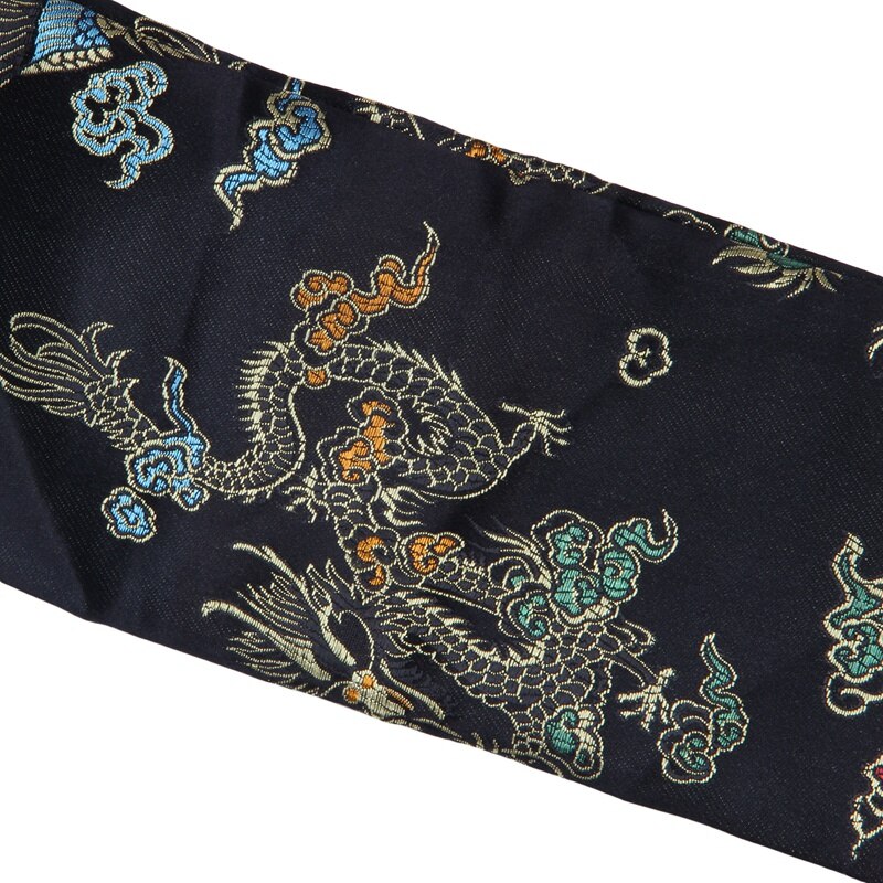 135cm drage og phoenix katana samurai sværd taske tissu sort
