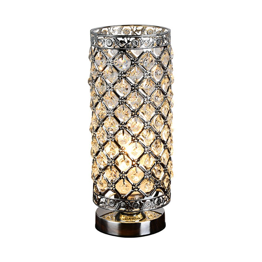 Modern Table Light Crystal LED Table Lamps Beauty Eyeshield Desk Lamps Home Bedroom Living Room Decoration Bedside Desk Light