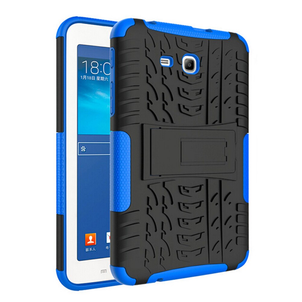7" Anti-dust Tablet Protecter Hard Case For Samsung GALAXY Tab A 7.0 T280 T285 Tablet Accessories Heavy Duty TPU Back cover: Blue