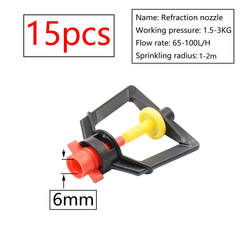 Drip Irrigation Watering Sprinkler Dripper Greenhouse Garden Adjustable Mist Emitters Stake Micro Spray Rotating Nozzle: M