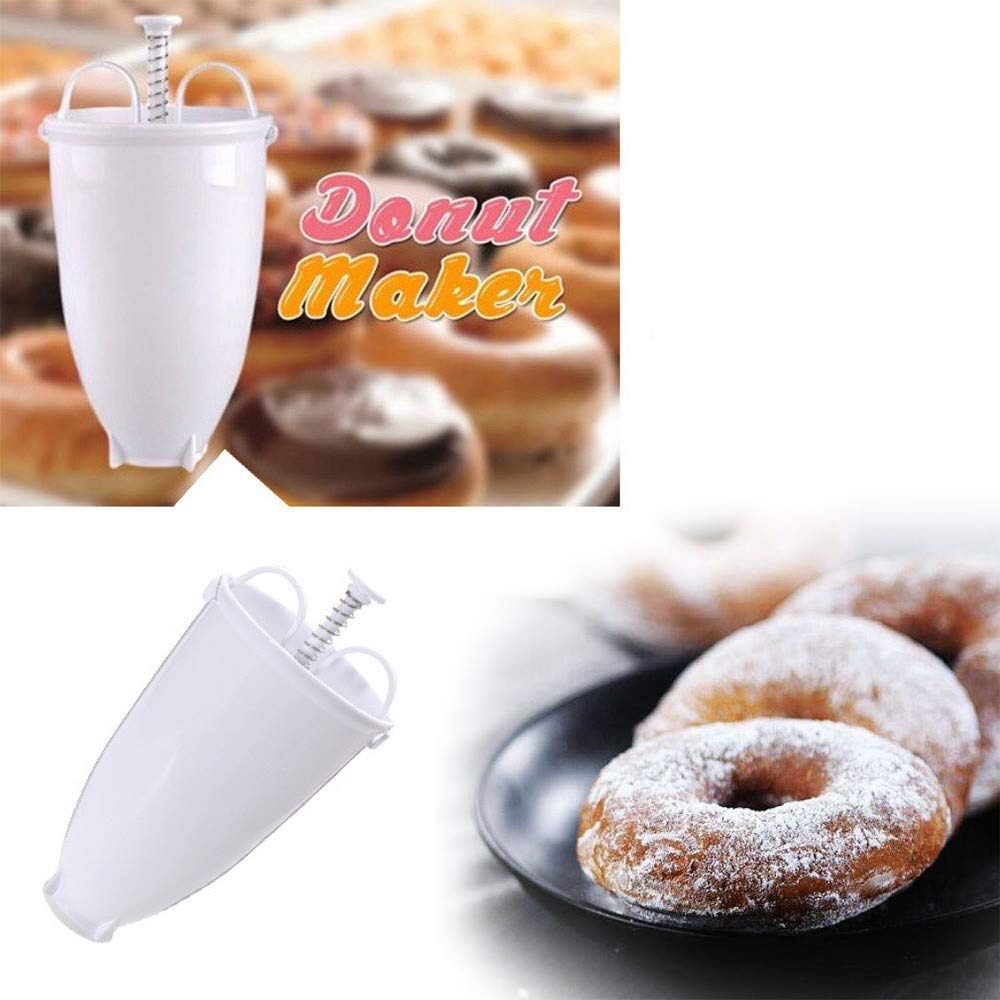Plastic Donut Donut Maker Machine Mold Diy Tool Keuken Gebak Bakken Ware Rvs Wit Keuken Bakken Tool