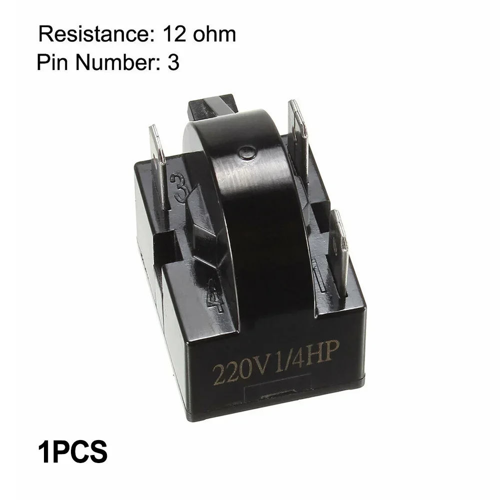 Reemplazo de relé de arranque PTC para refrigerador, Protector de sobrecarga de compresor de 1/3 pines, accesorios de herramientas eléctricas, 1 ud.: XS