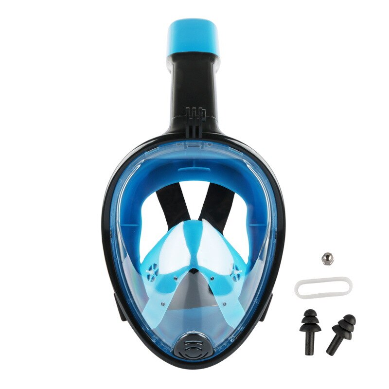 Pieno Secco Lo Snorkeling Mascherina di Immersione Subacquea Impermeabile e Anti-fog Snorkel Nuoto Formazione Completa Viso Lo Snorkeling Maschera per Gli Uomini