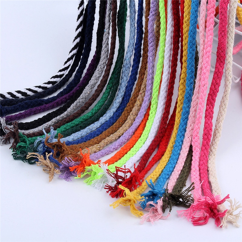 Corde torsadée écologique en coton, fil haute ténacité, pour bricolage, textile, artisanat , décoration de la maison, 4 5mm