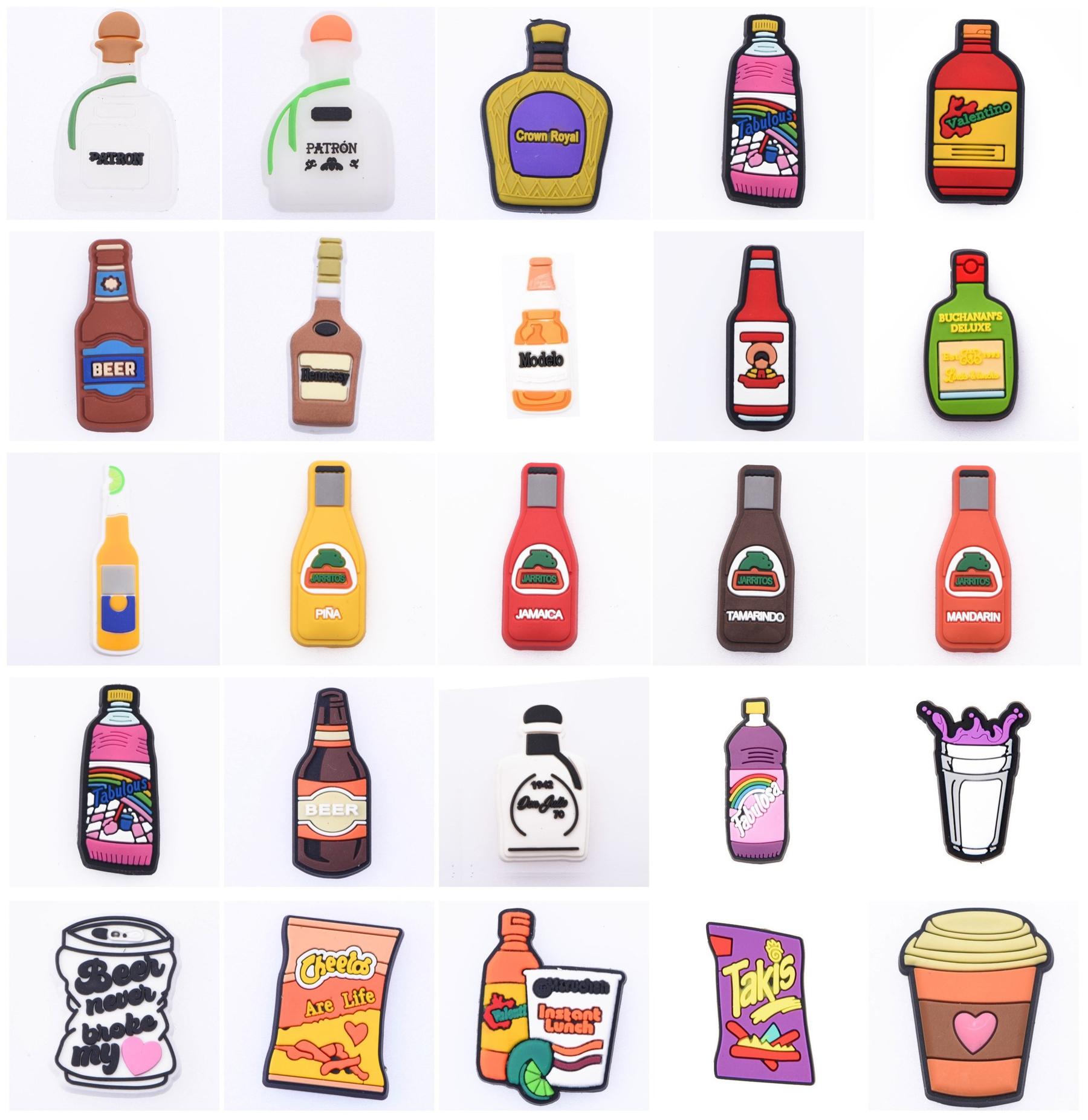 Breloques croco en forme de bouteille de bière et de vin rouge, accessoires de décoration pour chaussures, Bracelets pour enfants, 1 pièce