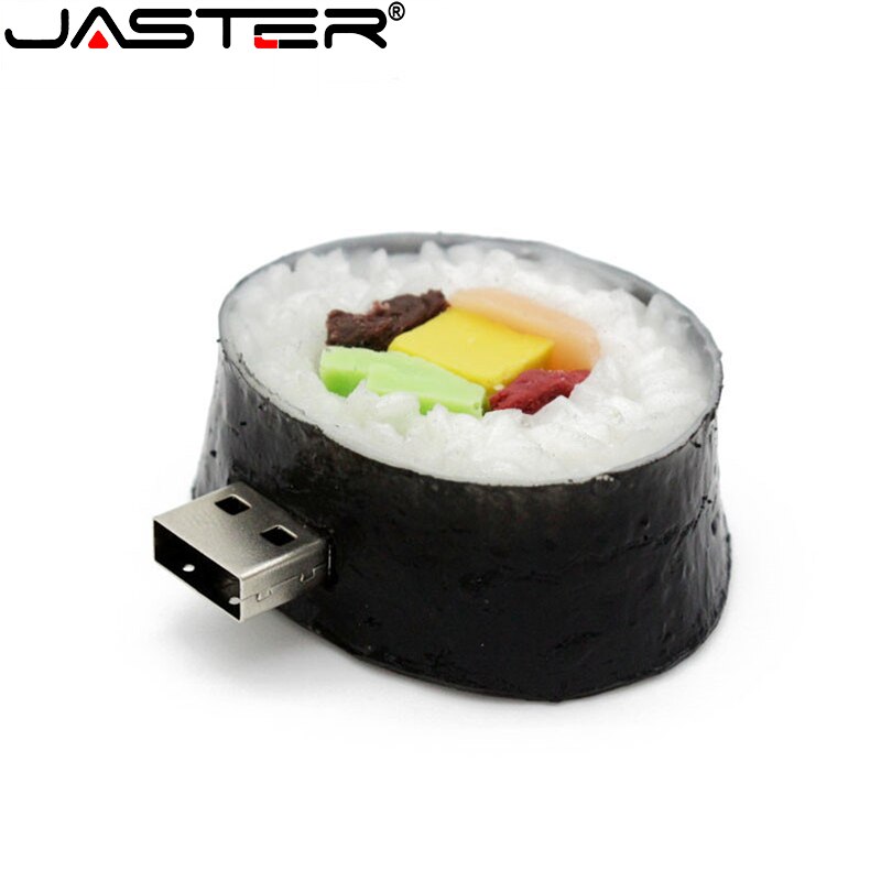 JASTER Cartoon Hamburger Sushi Watermelon USB Flash Disk Mini Pen Drive 4GB 16GB 32GB 64GB U Disk