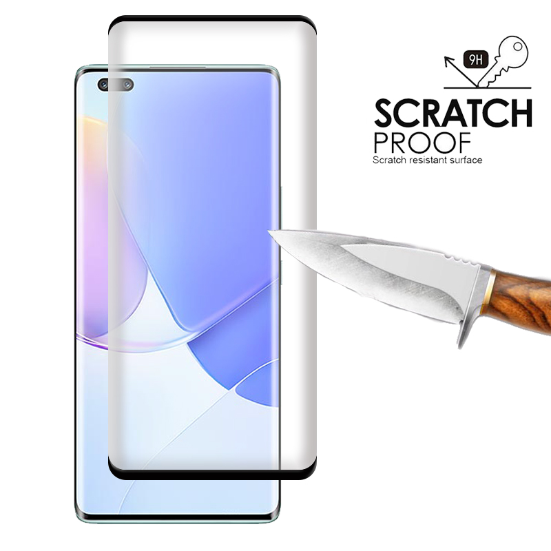 4 en 1 para Huawei Nova 9 Glass para Huawei Nova 9 Protector de pantalla de película completa HD de vidrio templado para Nova 9 Lens Glass