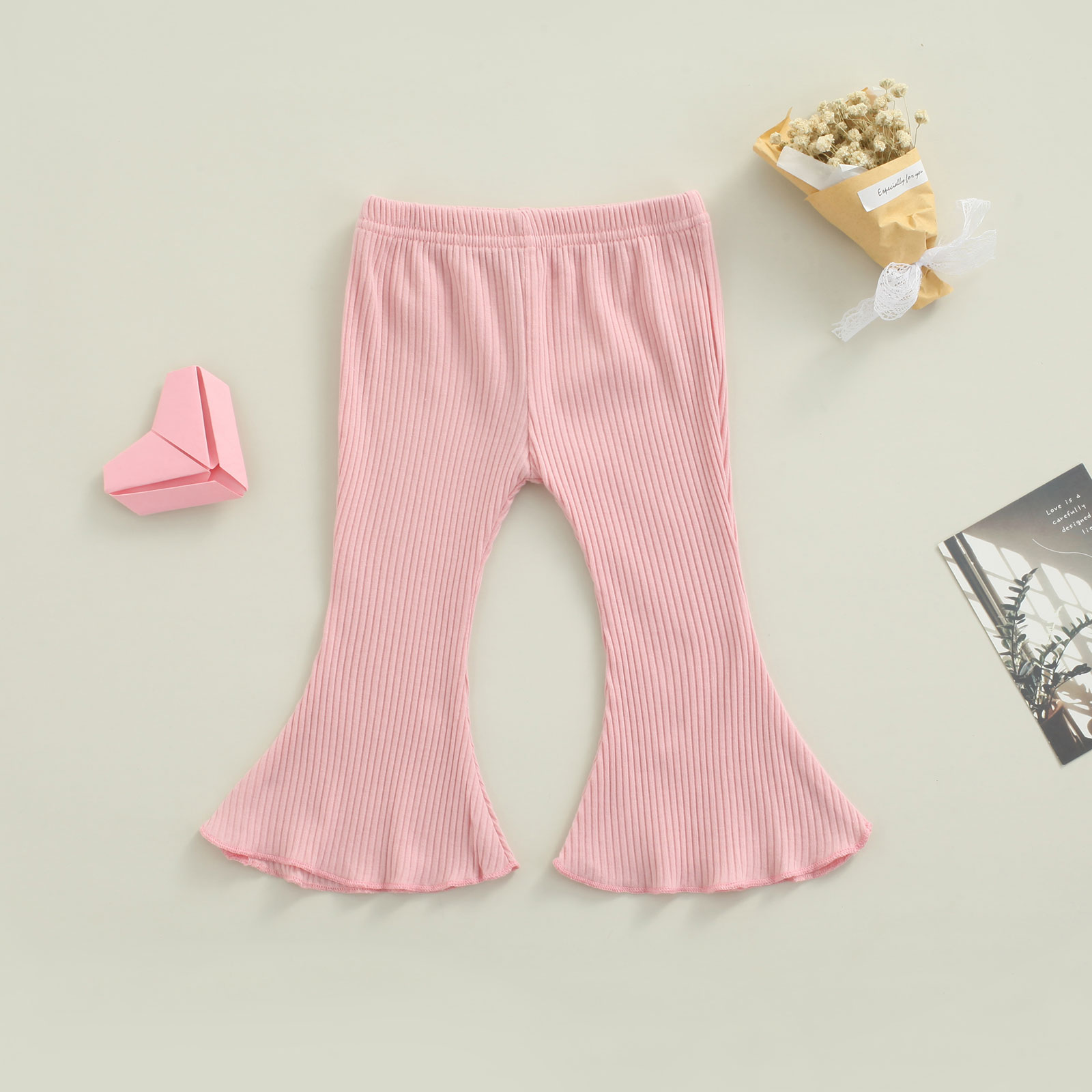 3-24m infantil bebê meninas roupas casuais calças da criança meninas cor sólida elástico cintura queimado 4 cores