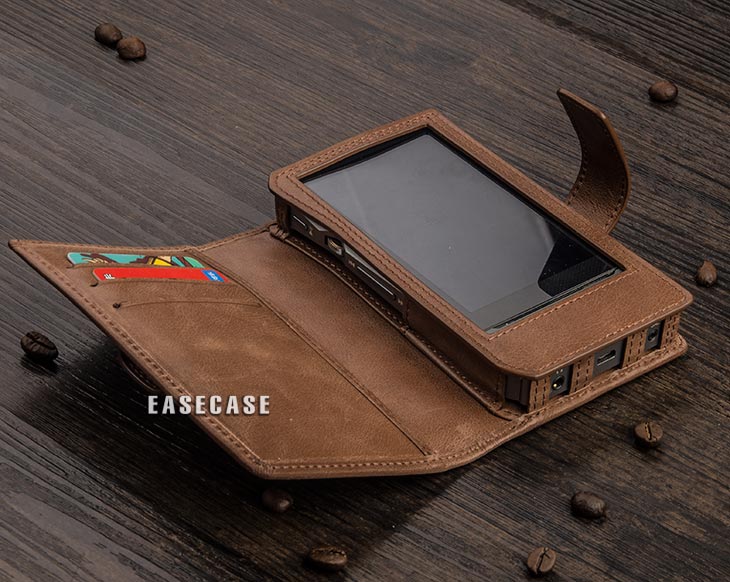 Funda de piel auténtica E4, hecha a medida, para FiiO X7 MARK II MARKII