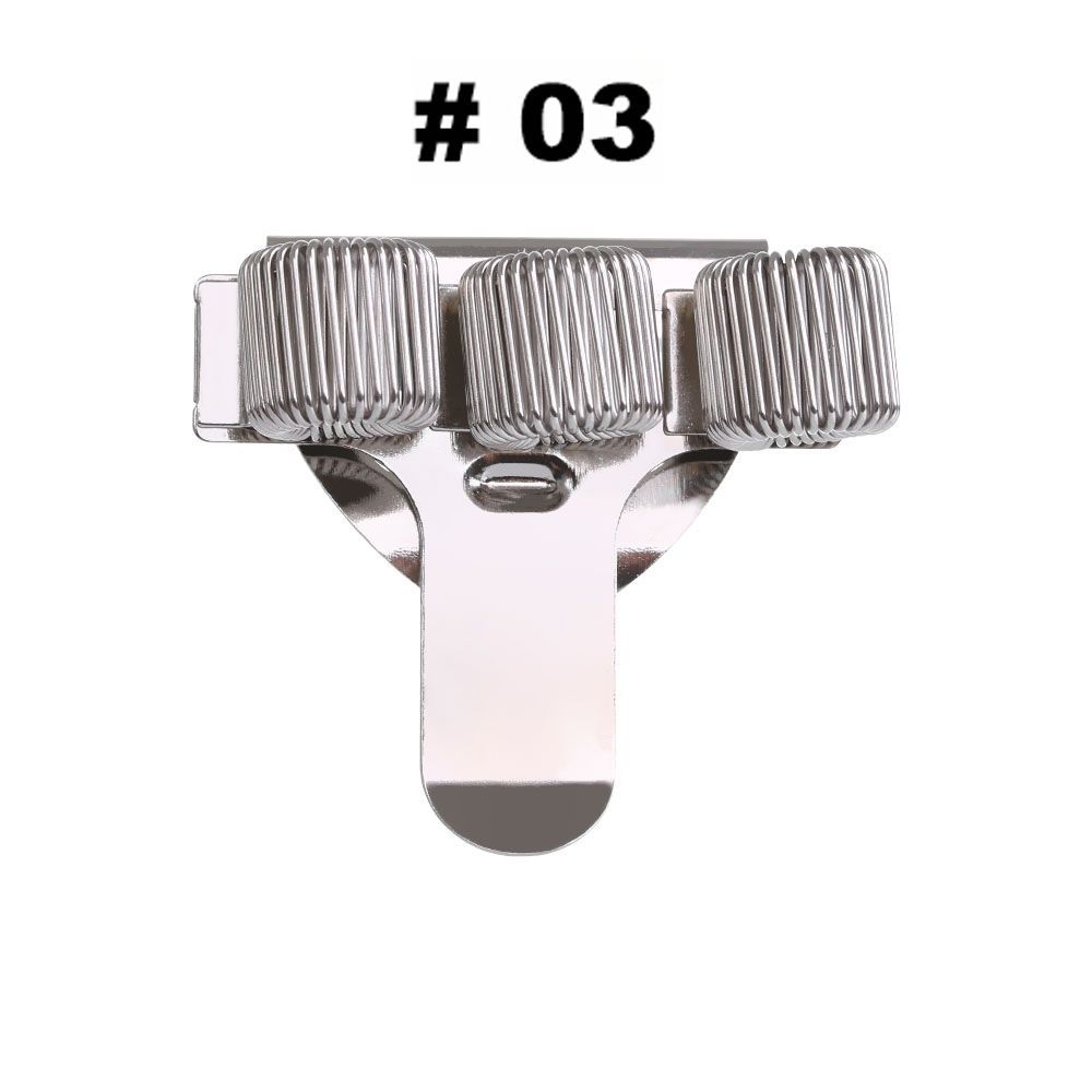 1 Pc Single/Double/Triple Hole Metal Spring Pen Holder With Pocket Clip Doctors Nurse Uniform Pen Holders: 3