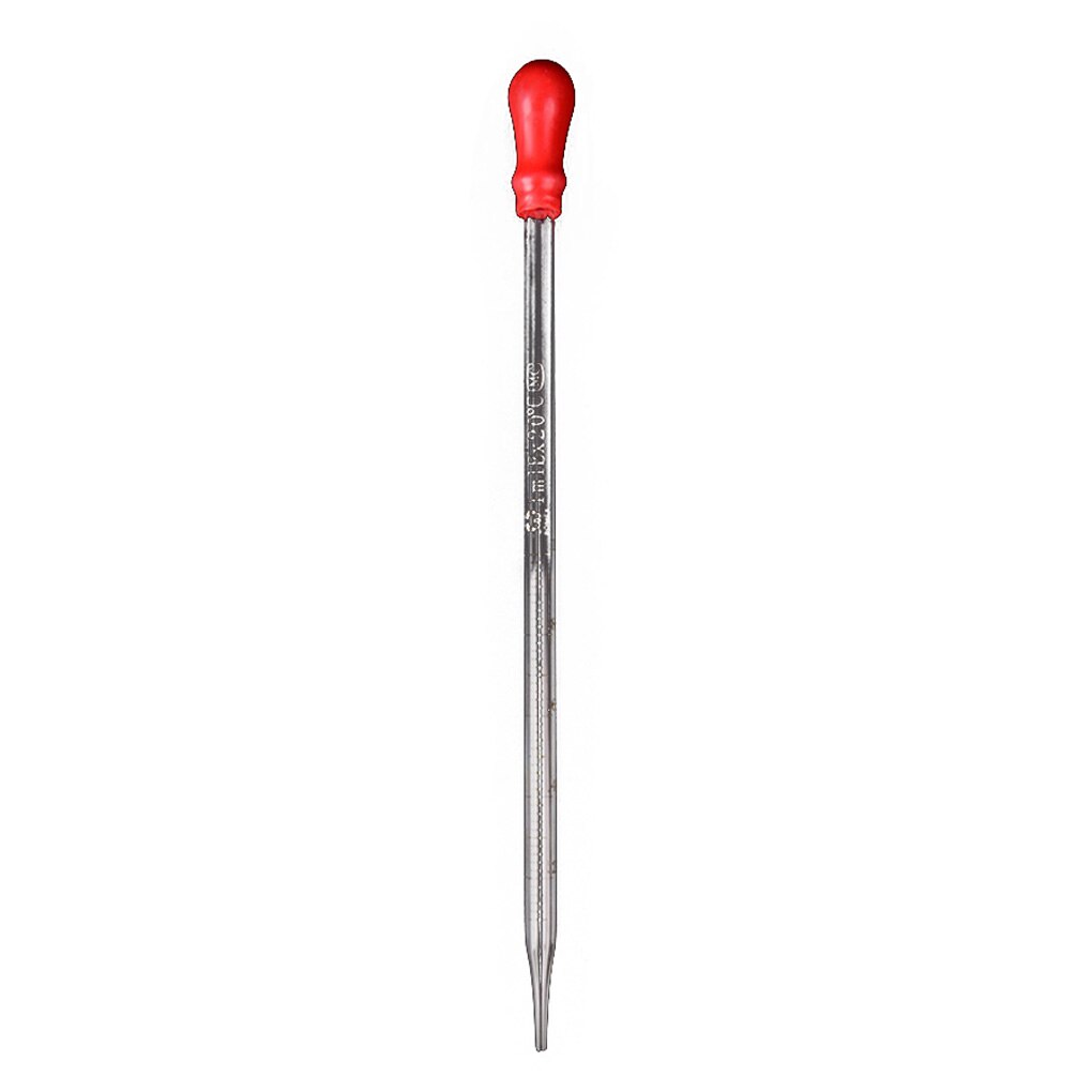 Pipeta cuentagotas de línea de escala de vidrio, gotero de laboratorio, pipeta azul, cabezal de goma, 0,5 ml, 1ml, 2ml, 3ml, 5ml, 10ml: 1pcs 1ml