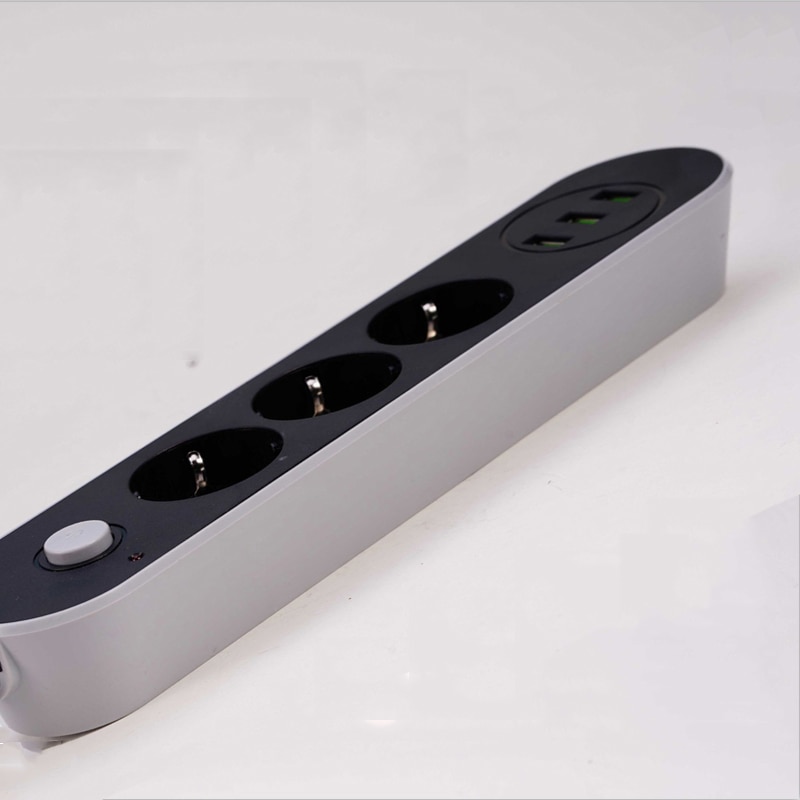 Smart USB Power Strip Socket EU Plug 3 USB Charge 5M Power Cord Wall Charge Adapter For Robot Vacuum Cleaner Humidifier