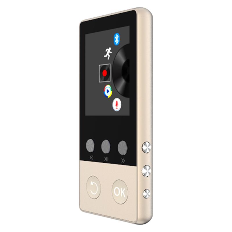 Original metall bluetooth  mp3 player eingebaute lautsprecher hifi verlustfrei sport musik-player recorder e-book fm radio unterstützung tf-karte