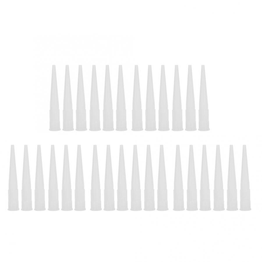 Embouts de calfeutrage en Silicone, 30 pièces, buses de colle, mastic, embouts de calfeutrage en plastique et verre,