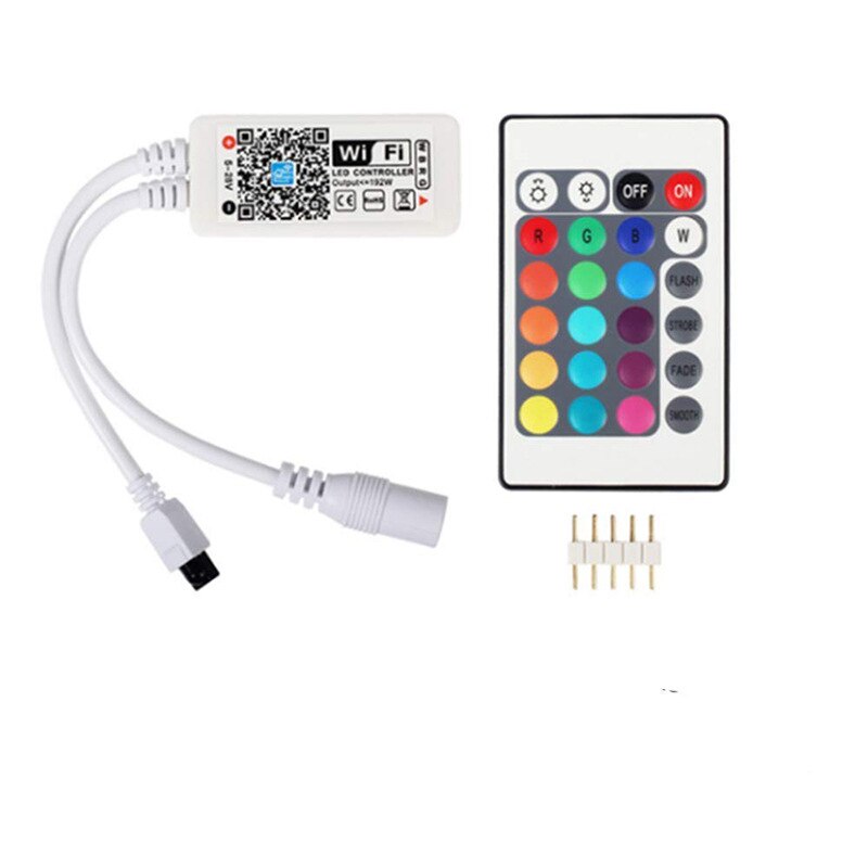 LED Color Controller WIFI Bluetooth Remote Control Led for 12V 5050 2835 Strips Light Ribbon Night Infrared 24Key