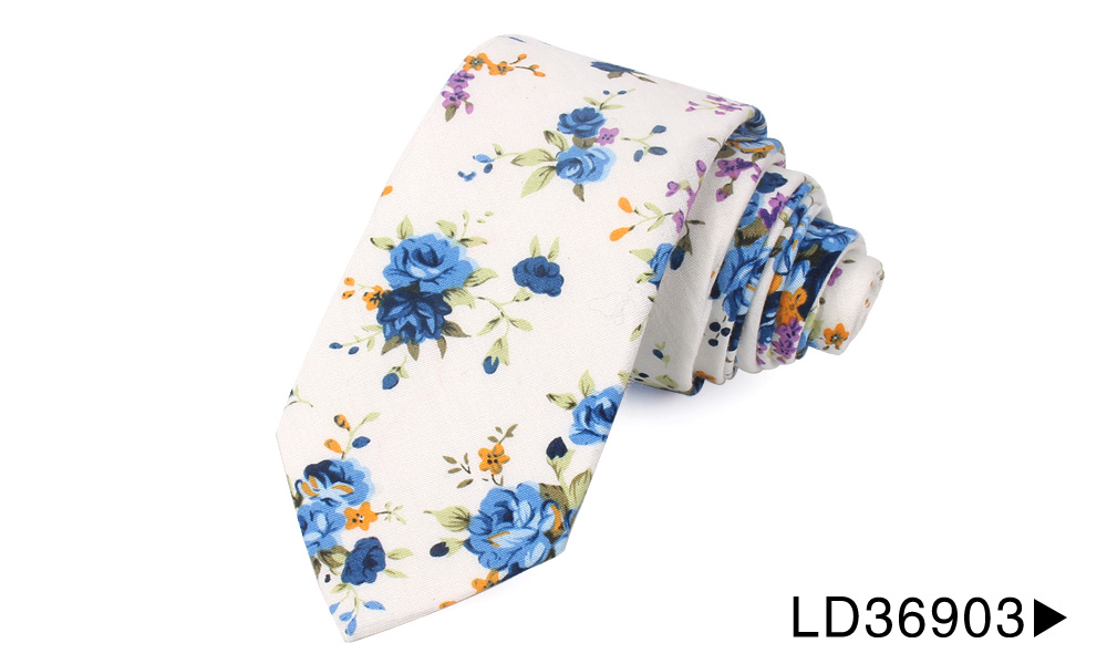 Katoen Dassen Casual Bloemen Stropdas Voor Bruiloft Pakken Skinny Tie Voor Mannen Vrouwen Slanke Mannen Stropdas Gravatas Ties: LD36903