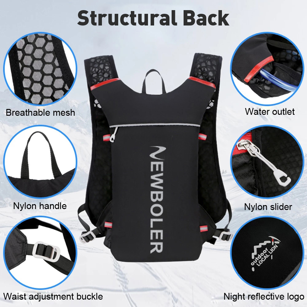 5L Atmungsaktive Weste Pfad Laufen Rucksäcke Leichte Männliche Radfahren Laufen Joggen Marathon- Rucksack Reiten Fahrrad Klettern Tasche