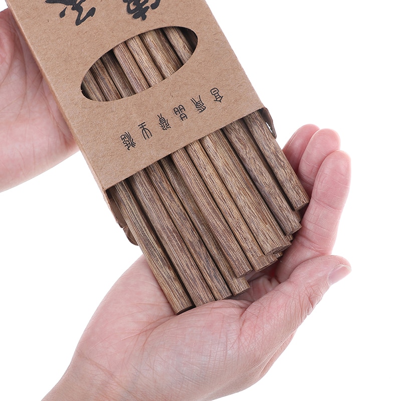 10 par /1 par naturlige japanske trebambus spisepinner helse uten laks voks servise servise