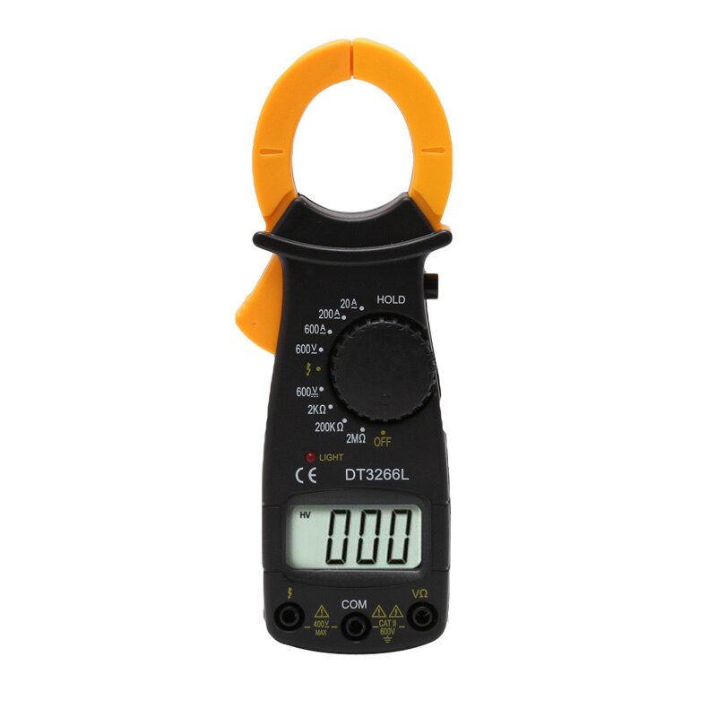 LCD Digital AC/DC Clamp Multimeter Voltage Current Resistance Tester Electronic Multitester Power Clamp Meter