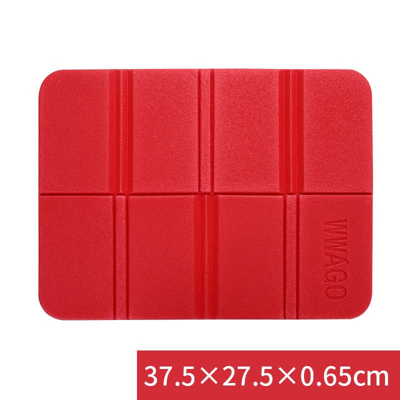 Draagbare Licht Waterdichte Outdoor Zitkussen Duurzaam Reizen Wandelen Picknick Camping Mat Vouwen vochtbestendige Kussen Pad: New Red 