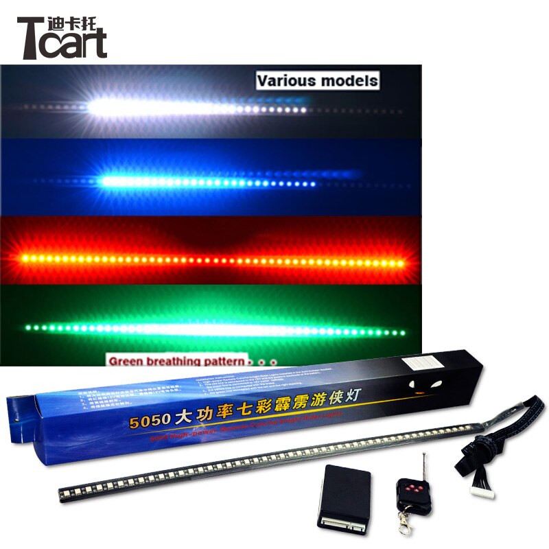 Tcart Für Toyota Land Kreuzer prado Infiniti FX37 FX 50 Honda CRV Chevrolet Aveo Schall- KIA k5 LED Streifen Scan Ritter Fahrer licht