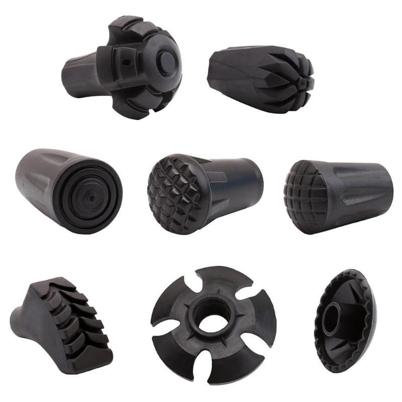 Tips til erstatning av turstenger trekking justerbar spaserstokk hodebeskyttelsesutstyr polspissbeskyttere tilbehør utendørsverktøy