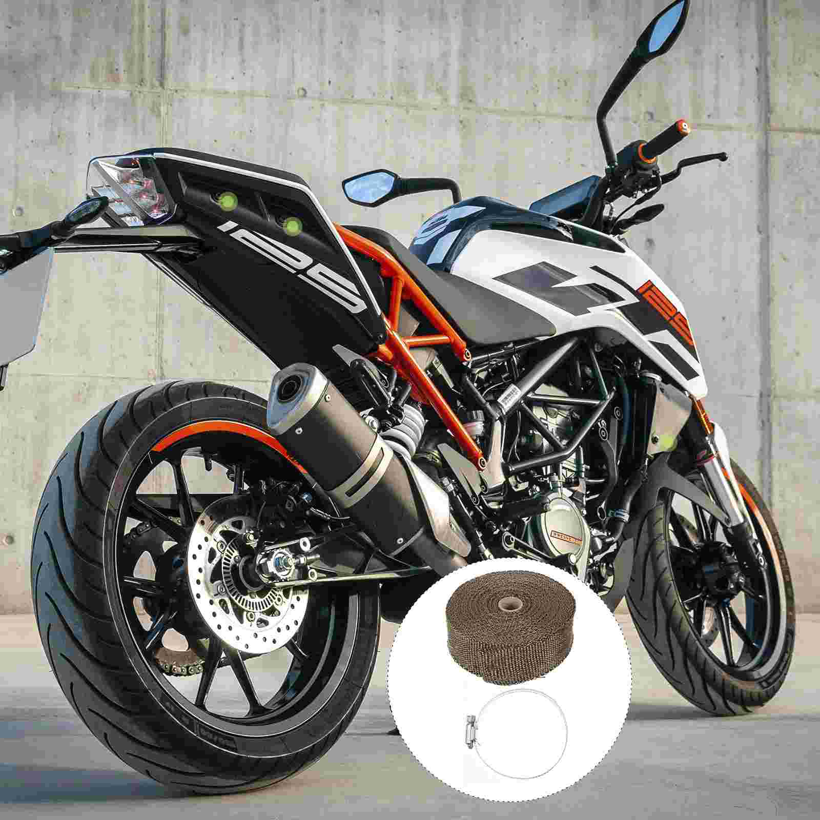 Fiberglass Exhaust Heat Shield Wrap Motorbike Exhaust Pipe Heat Insulating Cloth