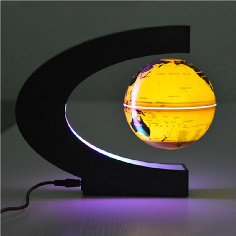 Magnetic Levitation Globe Glow in the dark Floating World Map Tellurion LED Light Children Educational Toys Desktop Toys Decor