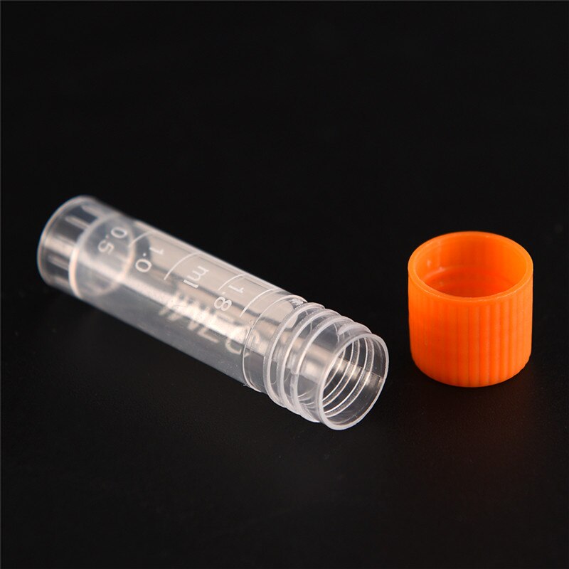 20pcs/lot 1.8ML PP Lab Analysis Freezing Tubes Graduation Centrifuge Tube Volume Vials Bottles With Screw Cap