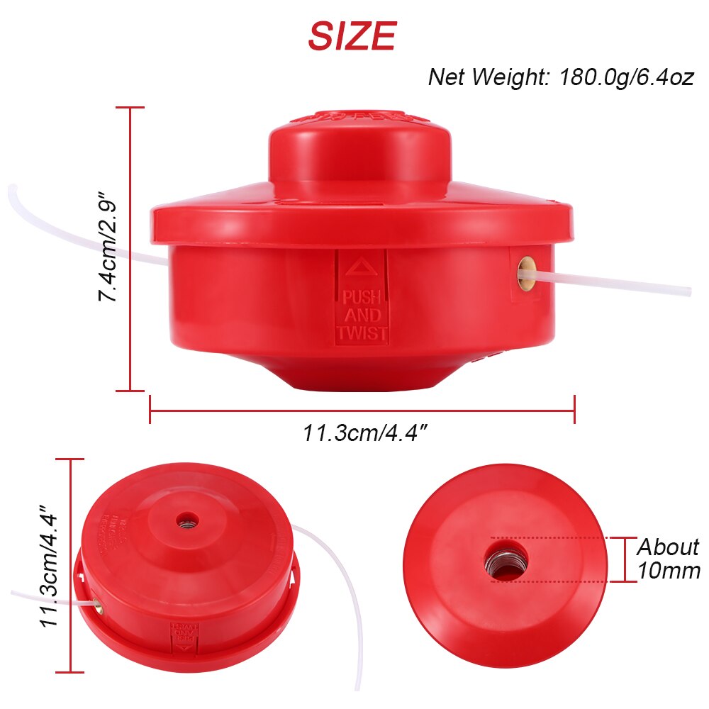 Bobine de ligne en Nylon coupe gazon têtes, accessoire de jardin, tondeuse à gazon de jardin