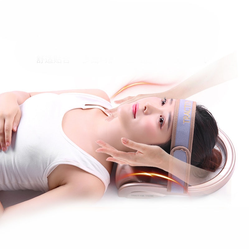 Portable Air Inflatable Neck Brace Device Headache Back Shoulder Pain Cervical Traction Comfortable Neck Massage Relaxation