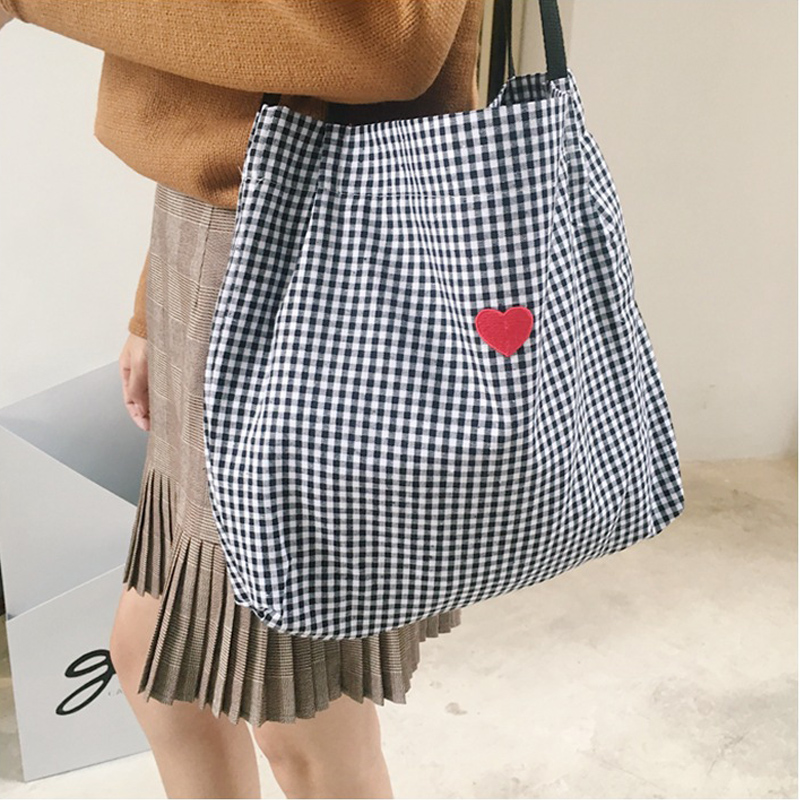 Bolsa feminina bordada de lona, bolsa feminina feita em tecido de algodão, preto, branco, vermelho, com cervos e bordados