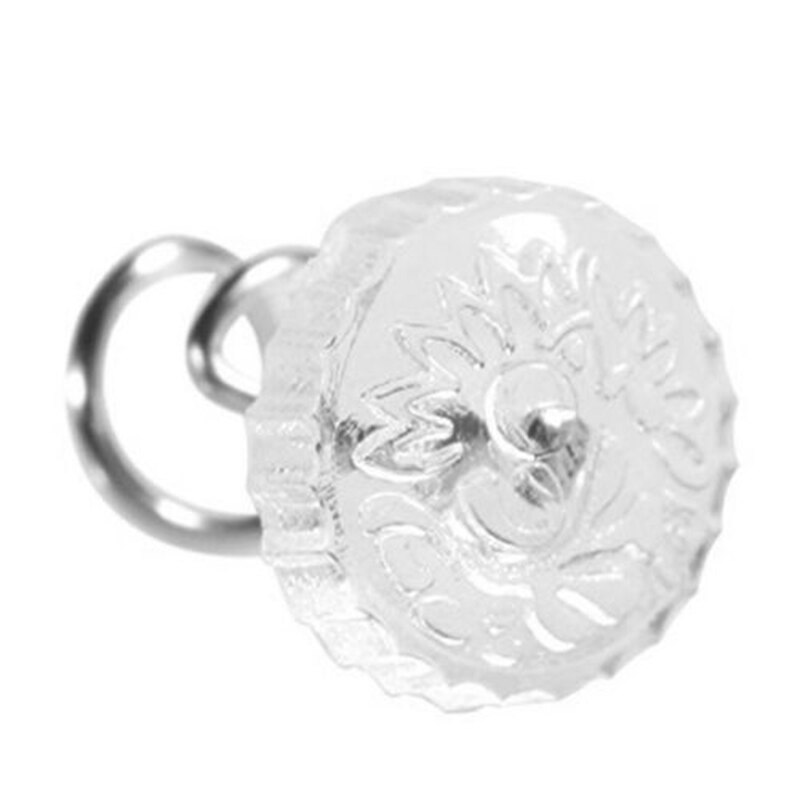 100PCS Clear Heads Twist Pins for Upholstery Slipcovers and Bedskirts Screw Nail