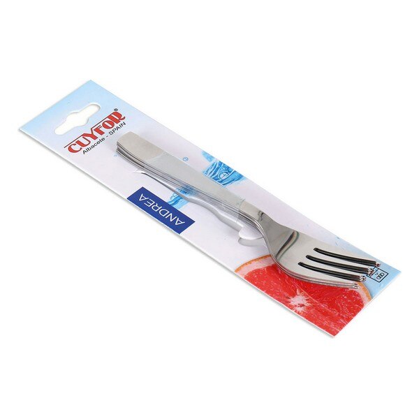 Lot De 12 Fourchettes à Cocktail 2 Dents En Acier Inoxydable - 13,5 Cm